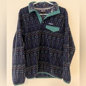 Patagonia Lightweight Synchilla Snap-T Fleece Patterned Pullover